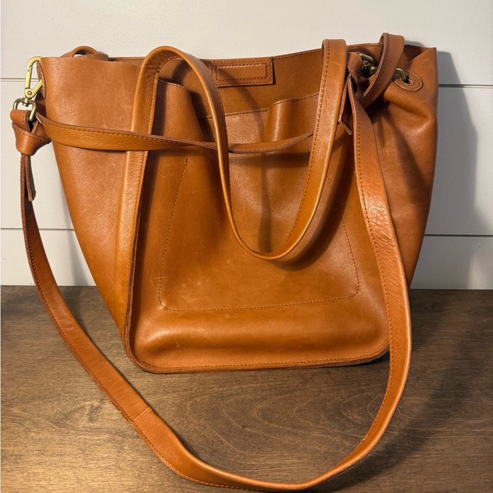 Madewell Tan Leather Shoulder Bag